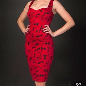 Deadly Dames Fetish print dress size 3X